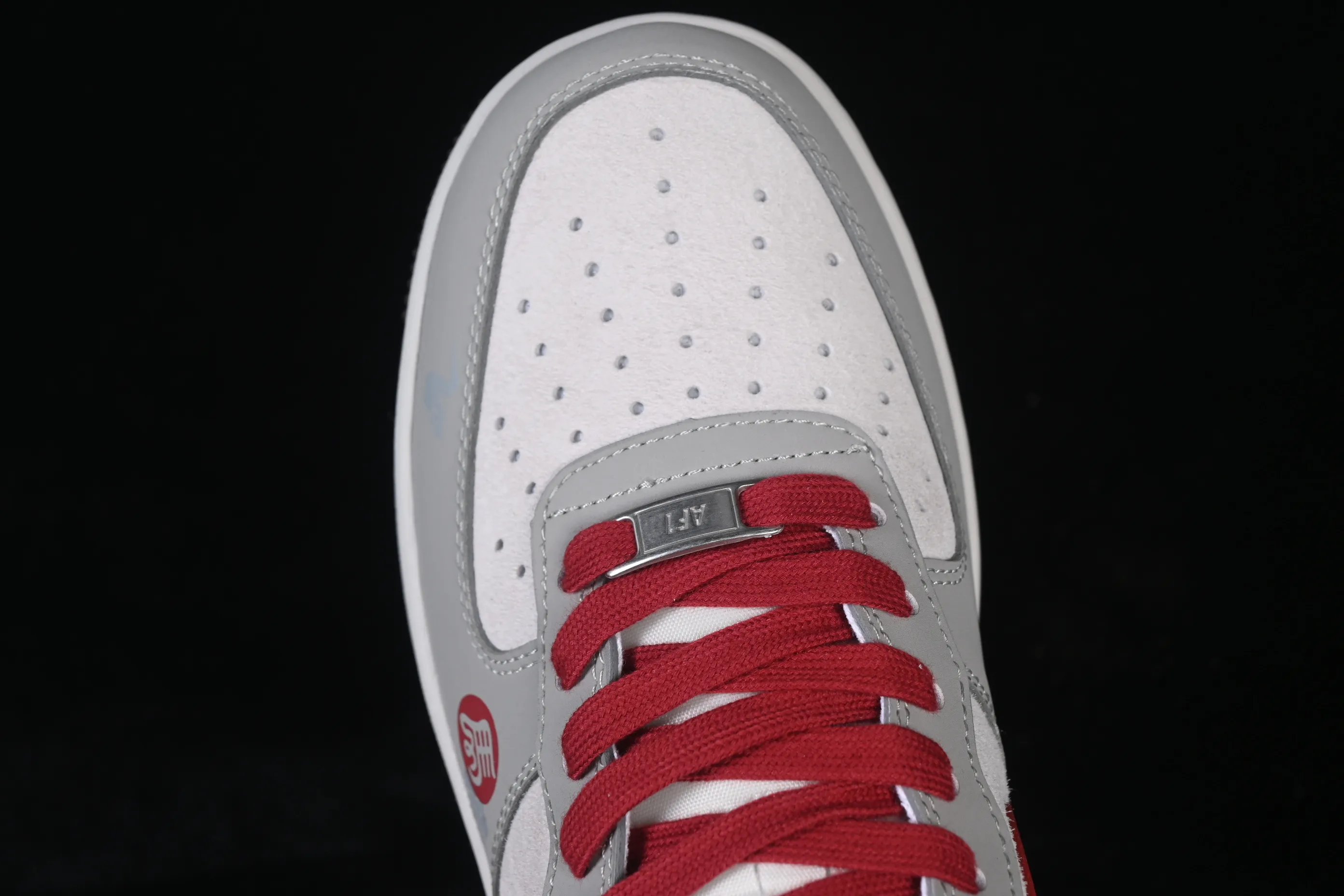 All categories Nk Air Force 1 Air Force series Nk Air Force 1 Low Air Force low-top Nike Air Force 1'07 Low red and gray contrast Air Force 1 low-top casual sneakers HT5088-621